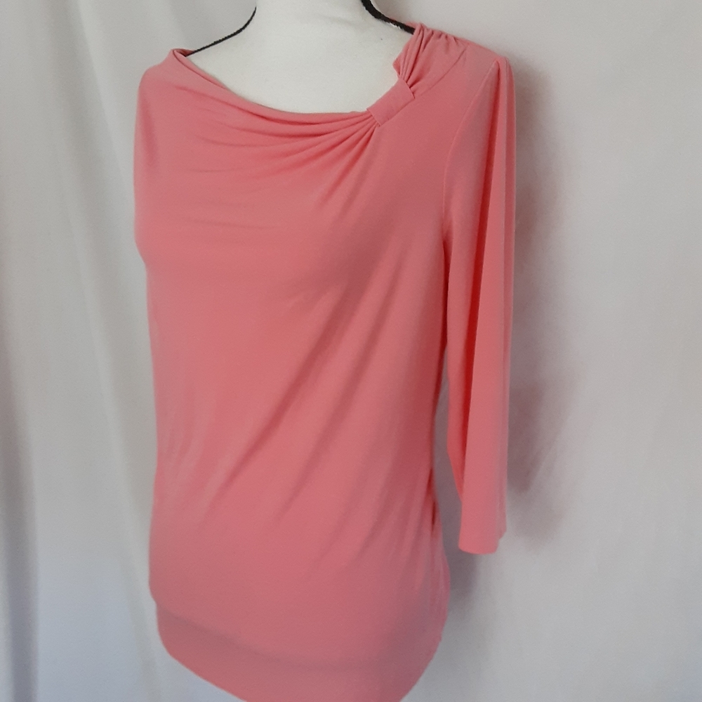 DANA BUCHMAN Coral Blouse